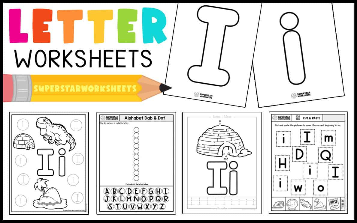 Letter I Worksheets - Superstar Worksheets throughout Free Printable Letter I Worksheets
