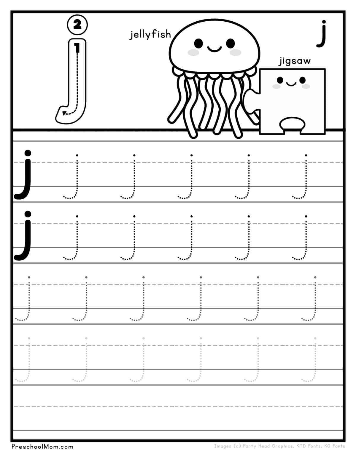Letter J Preschool Printables - Preschool Mom within Free Printable Letter J Worksheets