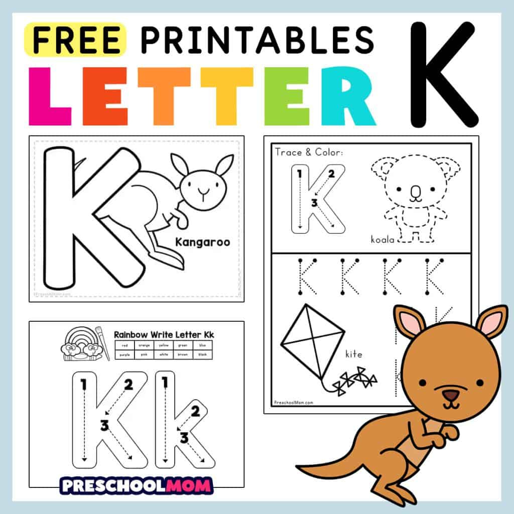 Letter K Preschool Printables - Preschool Mom inside Free Printable Pre Kindergarten Worksheets
