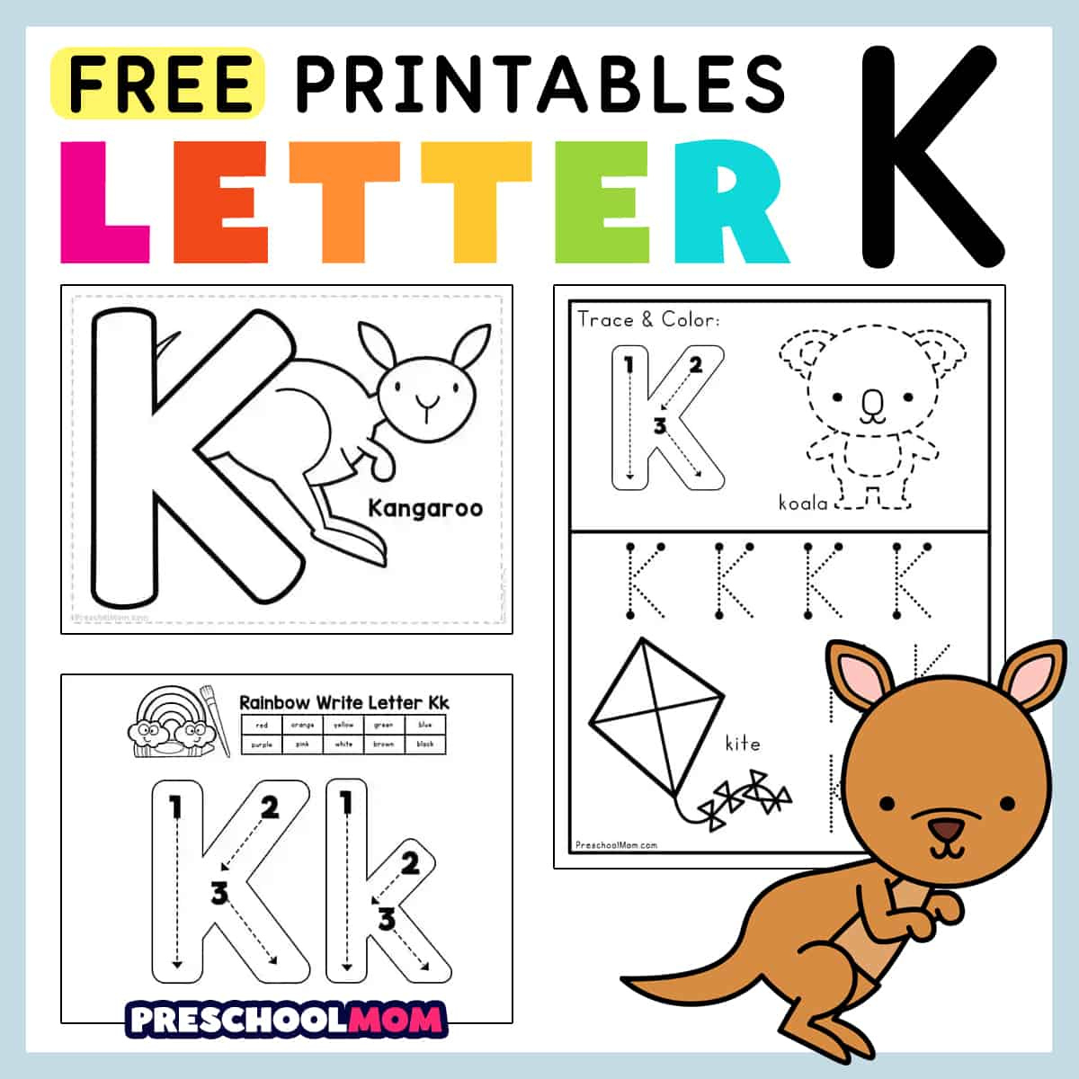 Letter K Preschool Printables - Preschool Mom inside Letter K Worksheets Free Printable