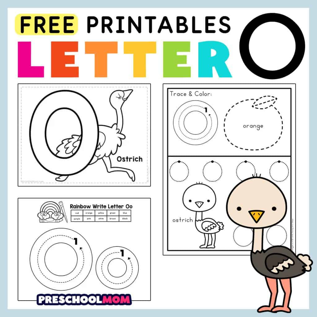 Letter O Preschool Printables - Preschool Mom regarding Letter O Free Printable Worksheets