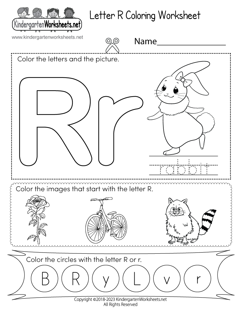 Letter R Coloring Worksheet - Free Printable, Digital, &amp;amp; Pdf for Free Printable Letter R Worksheets