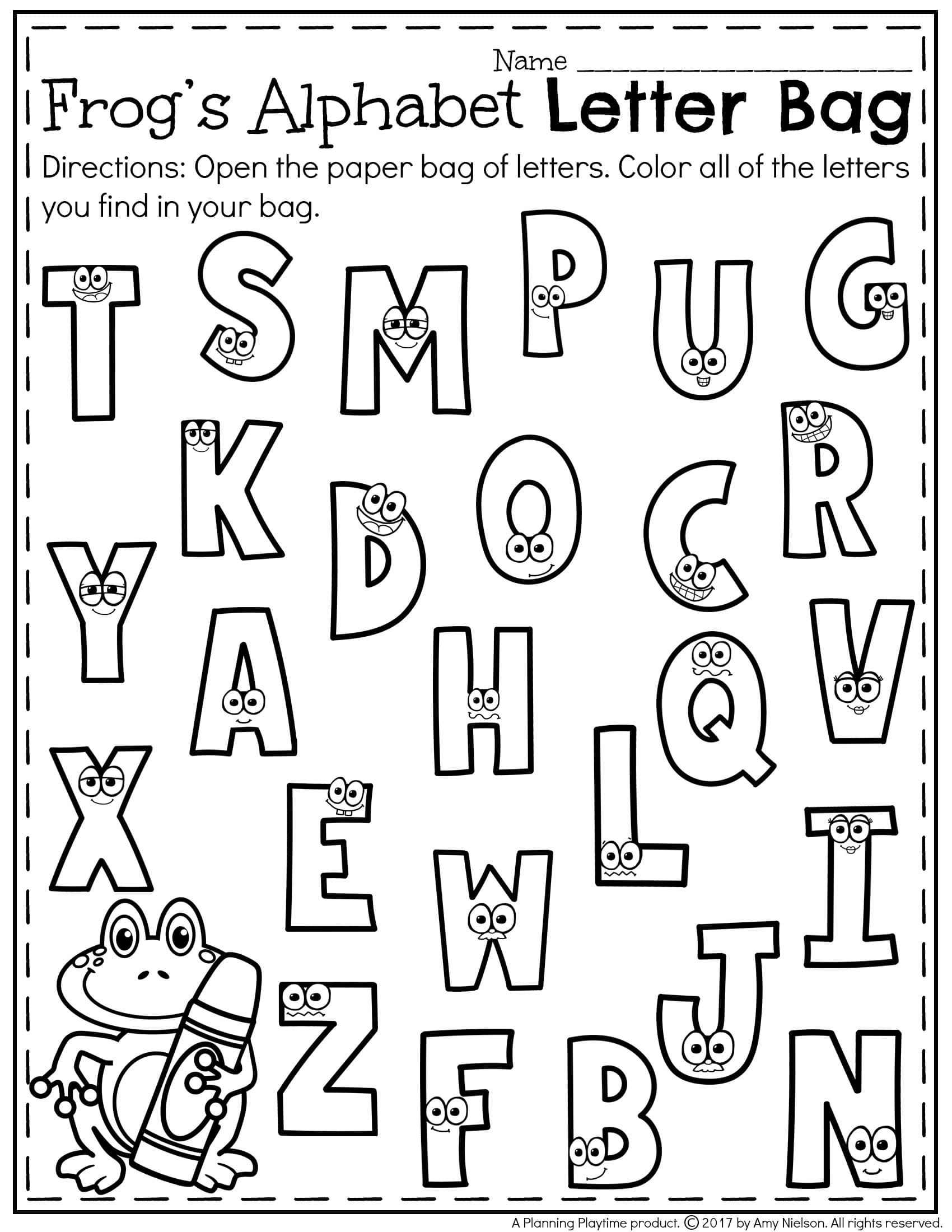 Letter Recognition Worksheets - Planning Playtime inside Free Printable Letter Recognition Worksheets