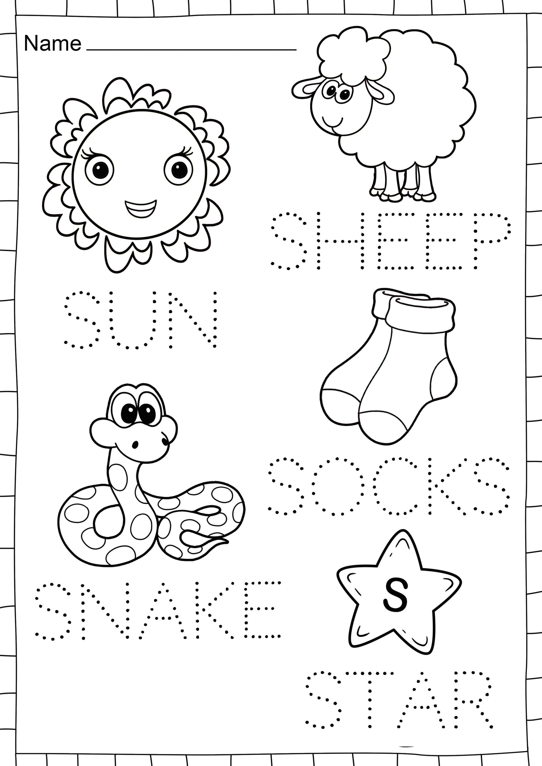 Letter S Free Worksheets. Teachersmag in Free Printable Letter S Worksheets