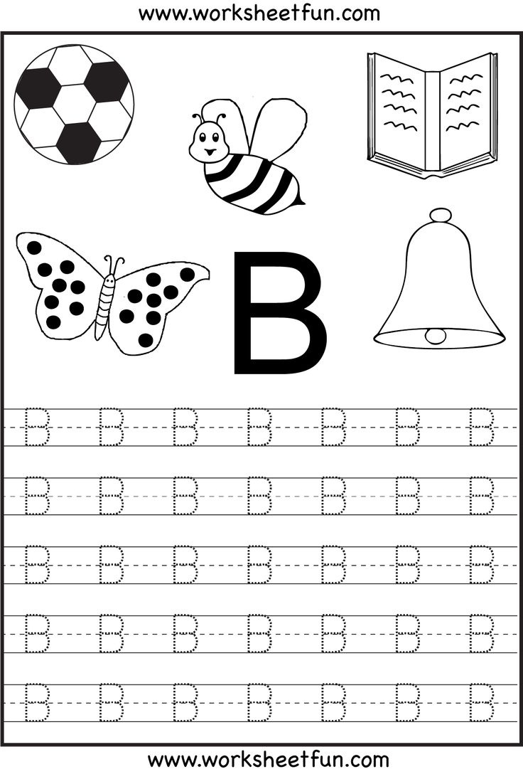 Letter Tracing Worksheets For Kindergarten – Capital Letters regarding Free Printable Preschool Worksheets Tracing Letters