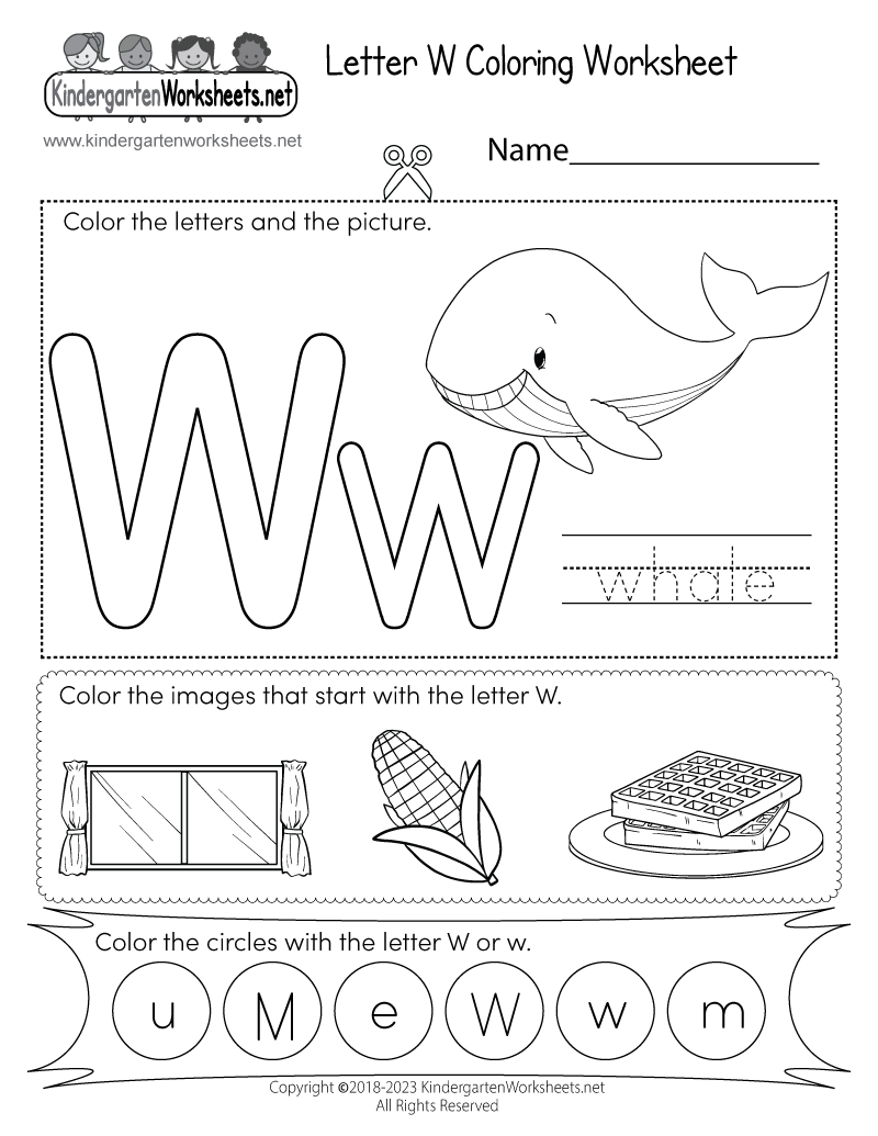 Letter W Coloring Worksheet - Free Printable, Digital, &amp; Pdf with regard to Free Printable Letter W Worksheets