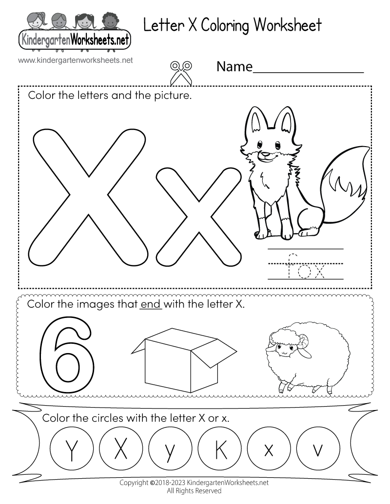 Letter X Coloring Worksheet - Free Printable, Digital, & Pdf regarding Letter X Free Printable Worksheets