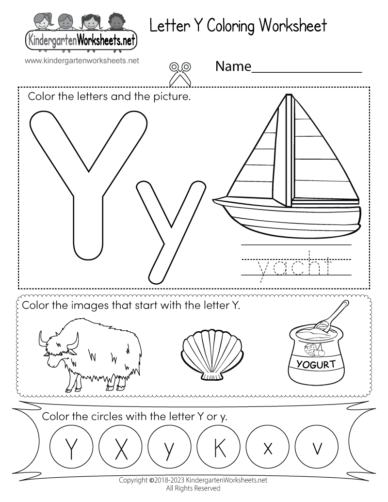 Letter Y Coloring Worksheet - Free Printable, Digital, &amp;amp; Pdf regarding Letter Y Free Printable Worksheets