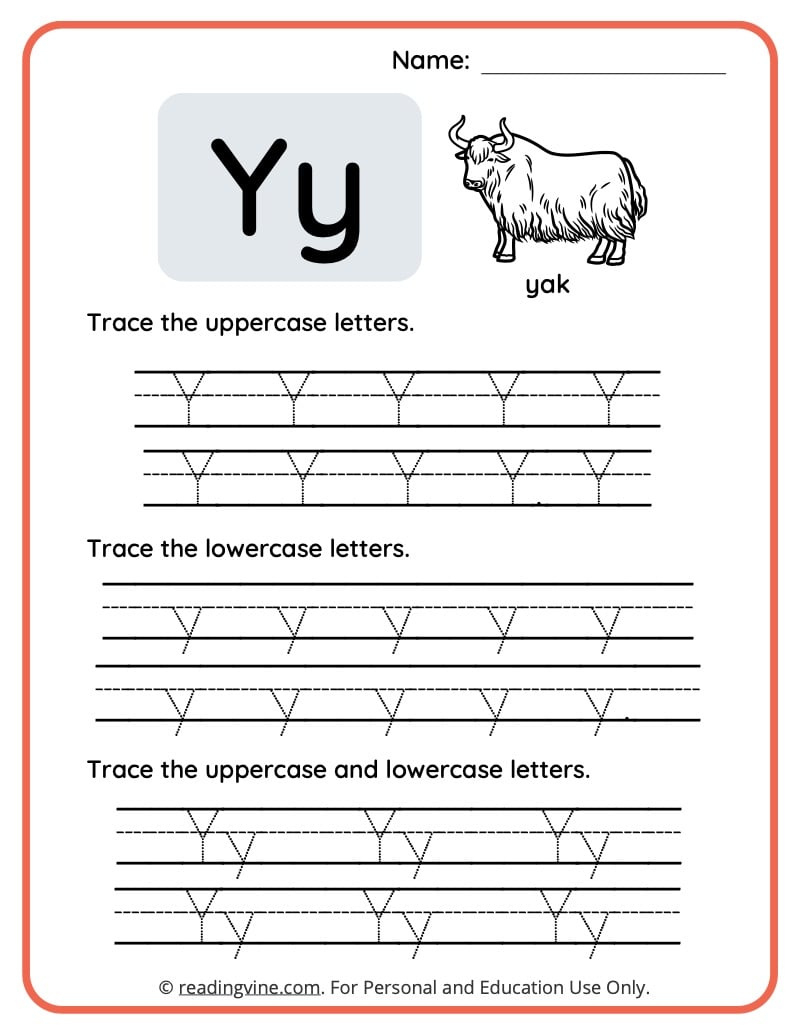 Letter Y Worksheets For Preschool | Free, Printable with Letter Y Free Printable Worksheets