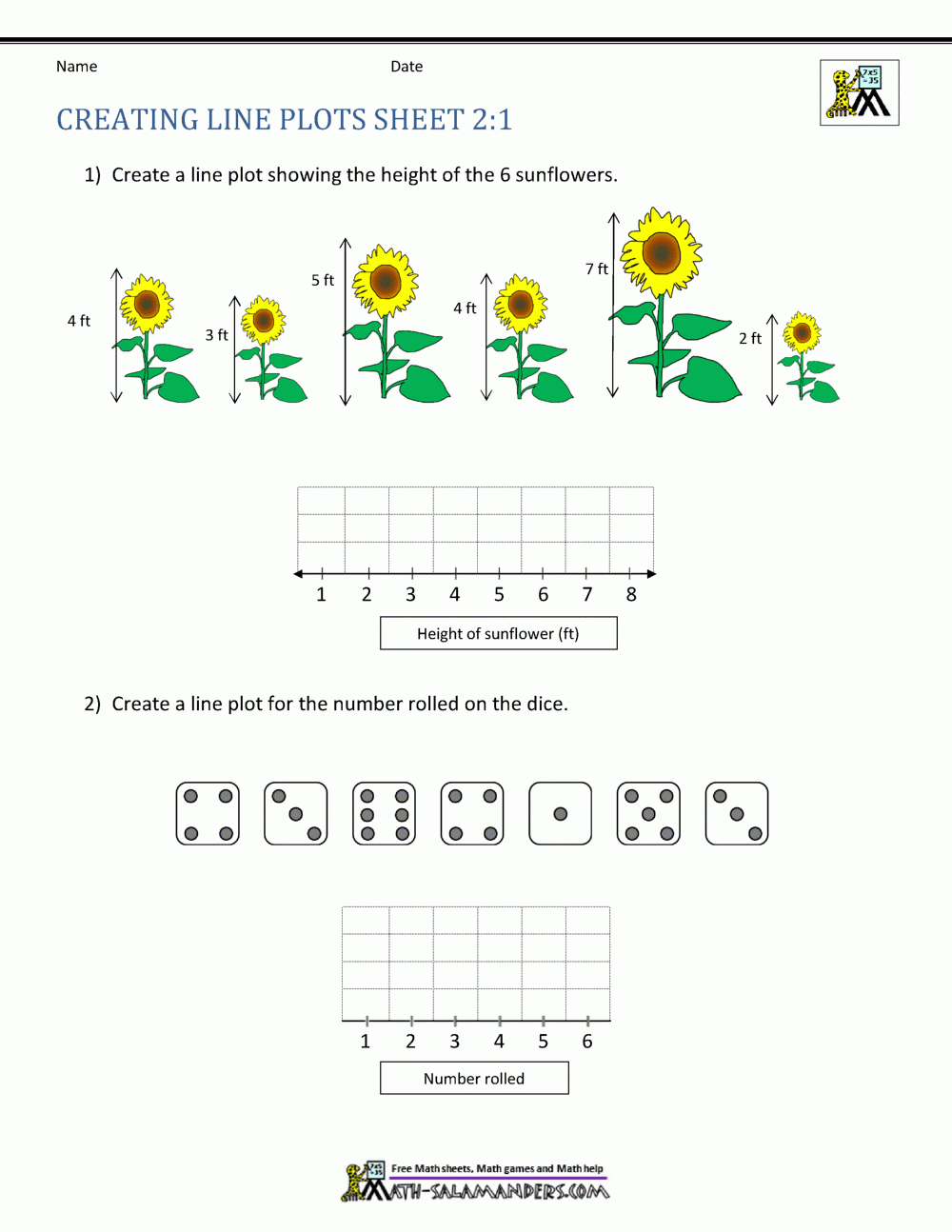 Line Plots 2Nd Grade Worksheets with regard to Free Printable Line Plot Worksheets