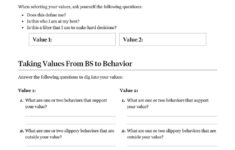 Living Into Our Values - Brené Brown with regard to Free Printable Core Values Worksheets