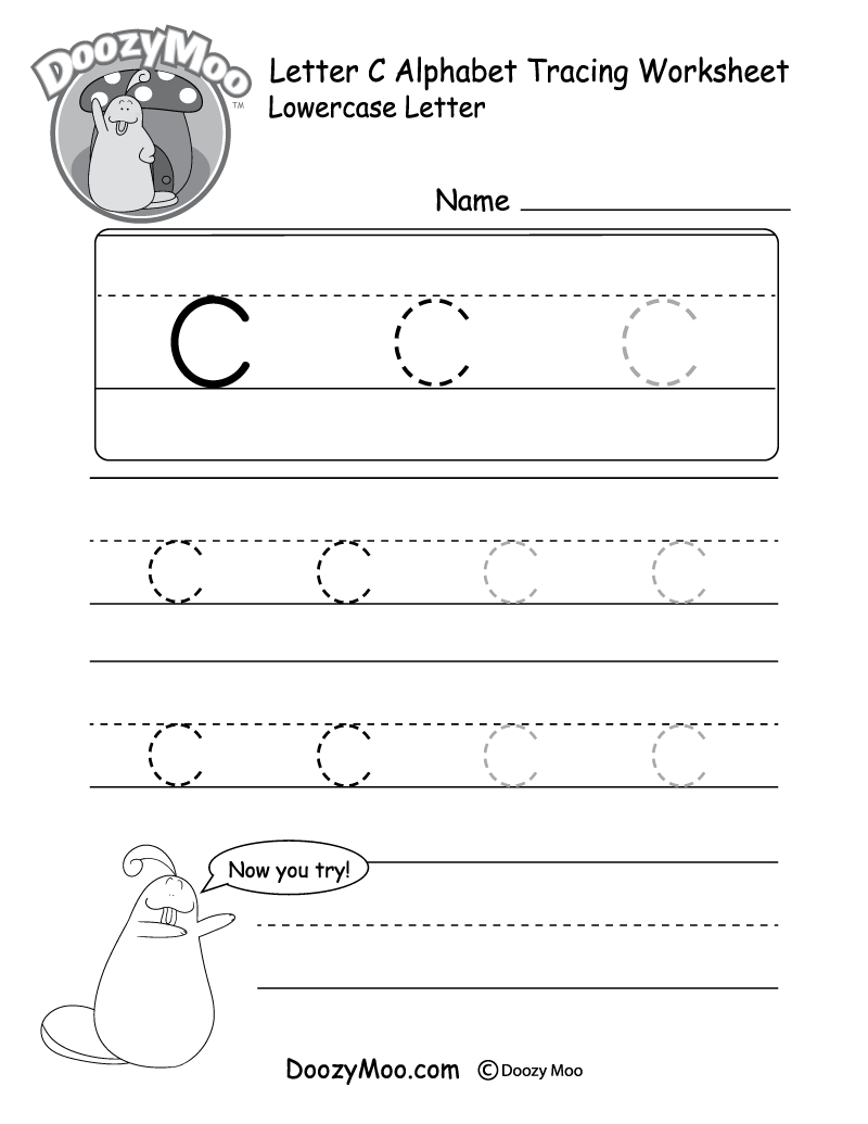 Lowercase Letter Tracing Worksheets (Free Printables) - Doozy Moo with regard to Free Printable Alphabet Tracing Worksheets