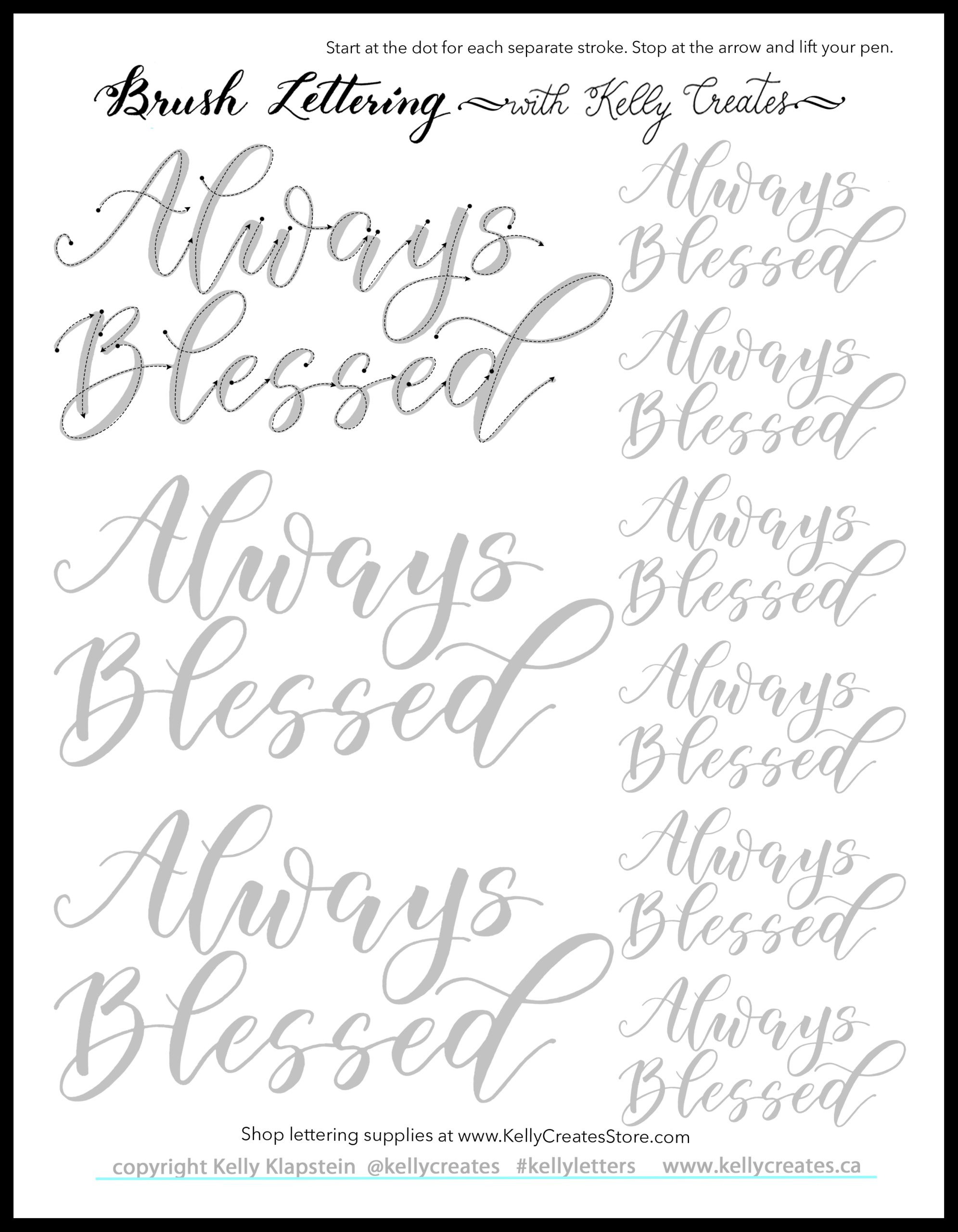 Magic Monday – Freebie Calligraphy Worksheet – Kelly Creates with Calligraphy Printable Worksheets Free