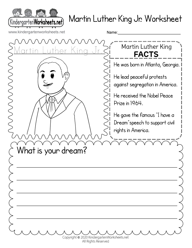 Martin Luther King Jr. Worksheet - Free Printable, Digital, &amp;amp; Pdf throughout Martin Luther King Free Printable Worksheets