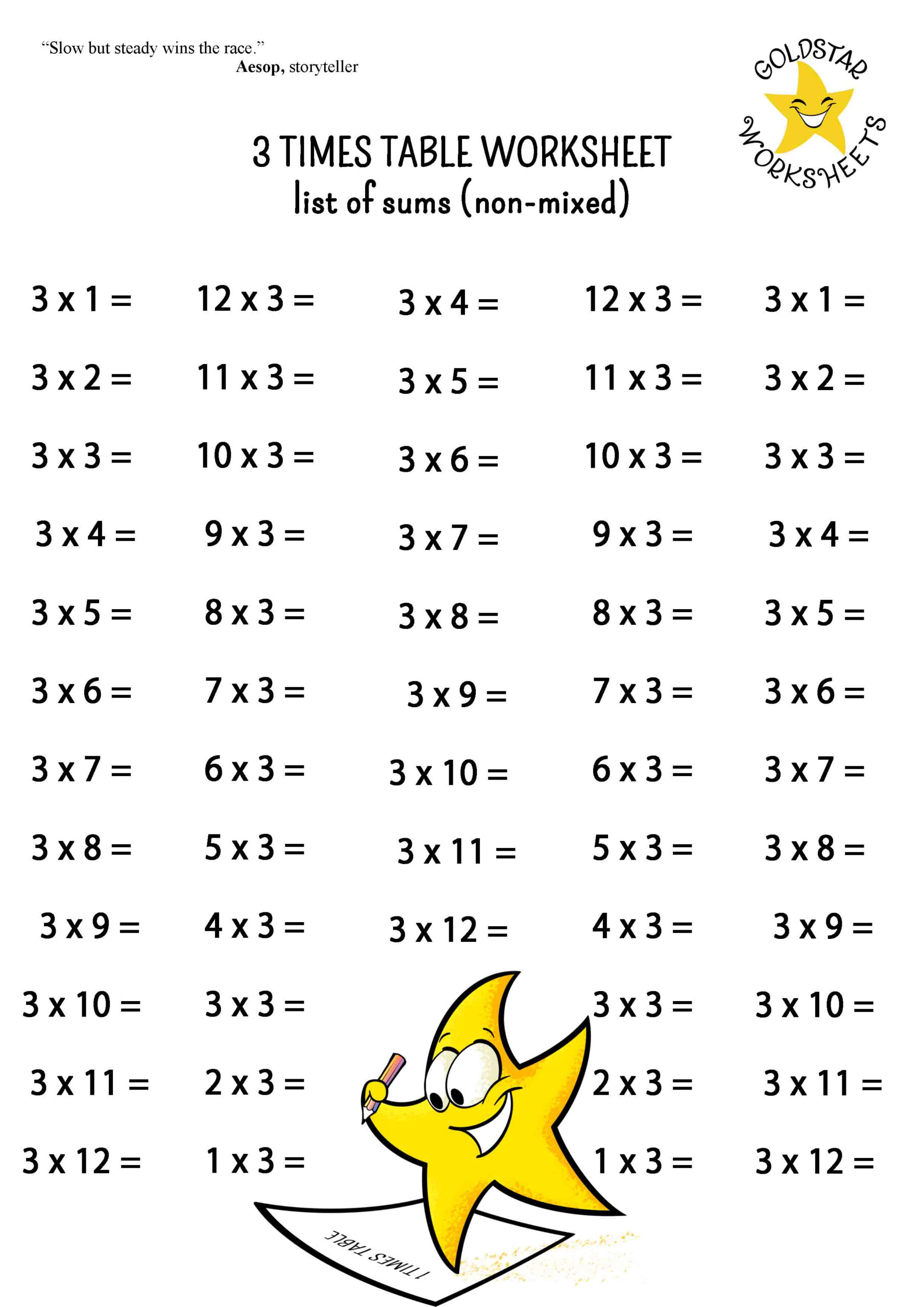 Master Multiplication With Fun & Free Printable Times Table Worksheets for Free Printable Math Times Table Worksheets