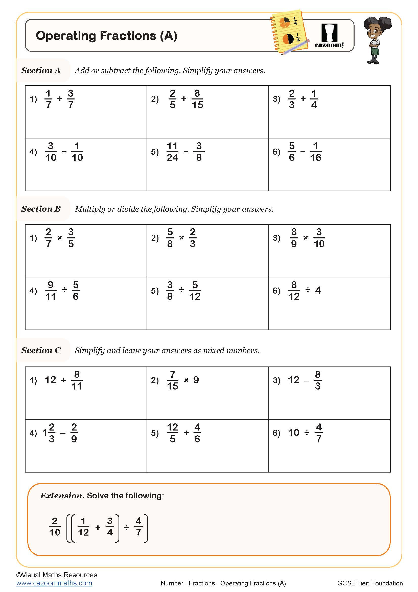 Maths Worksheets | Ks3 &amp;amp; Ks4 Printable Pdf Worksheets in Free Printable 9 Years Old Maths Worksheets