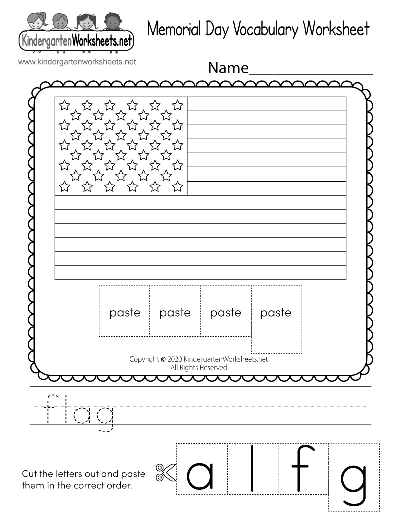 Memorial Day Vocabulary Worksheet - Free Printable, Digital, &amp;amp; Pdf within Free Printable Memorial Day Worksheets