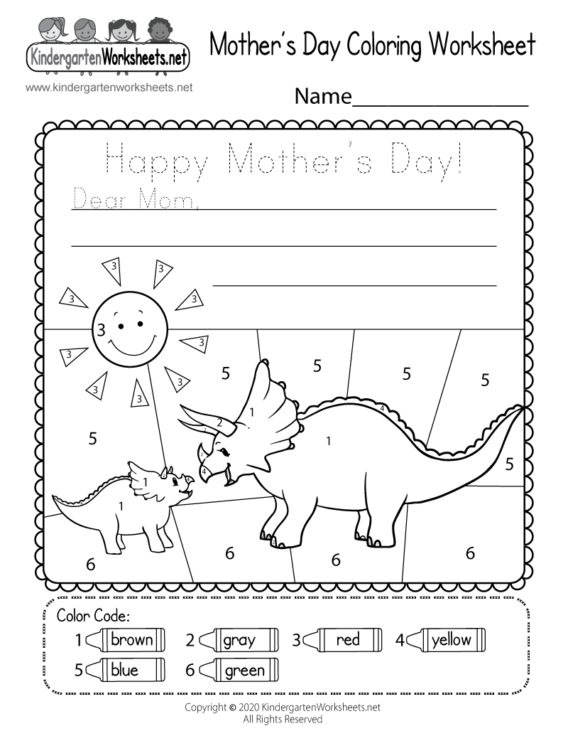 Mother&amp;#039;S Day Coloring Worksheet - Free Printable, Digital, &amp;amp; Pdf in Free Printable Mother&amp;amp;#039;s Day Worksheets For Kids