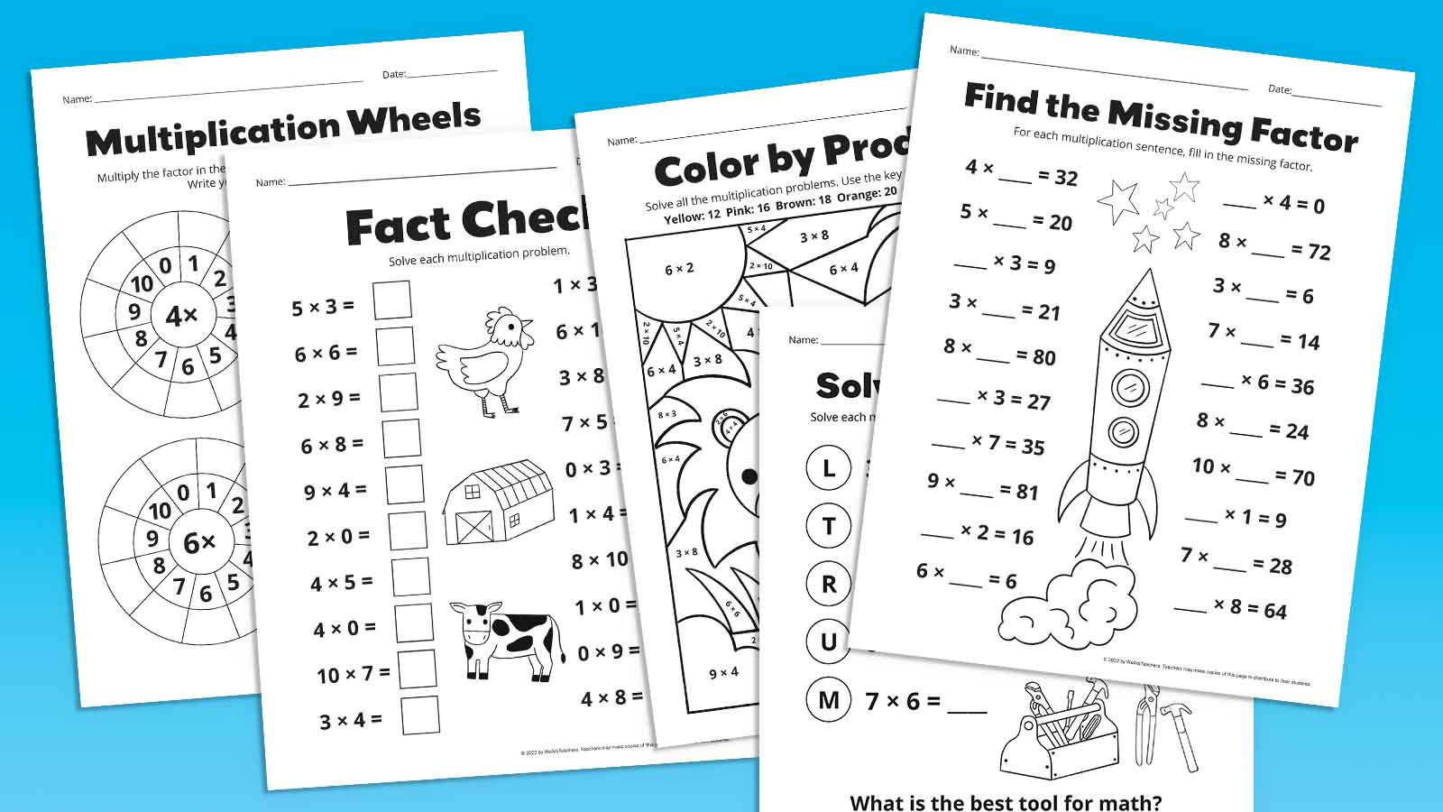 Multiplication Worksheets: Get A Free Bundle Of 11 Practice Pages for Free Multiplication Printable Worksheets