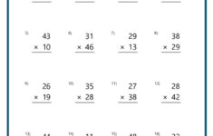 Multiplication Worksheets - K12 Math Worksheets intended for Free Multiplication Worksheets Printable