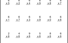 Multiplication Worksheets: (One-Digit Math Drills) – Free pertaining to Free Multiplication Worksheets Printable
