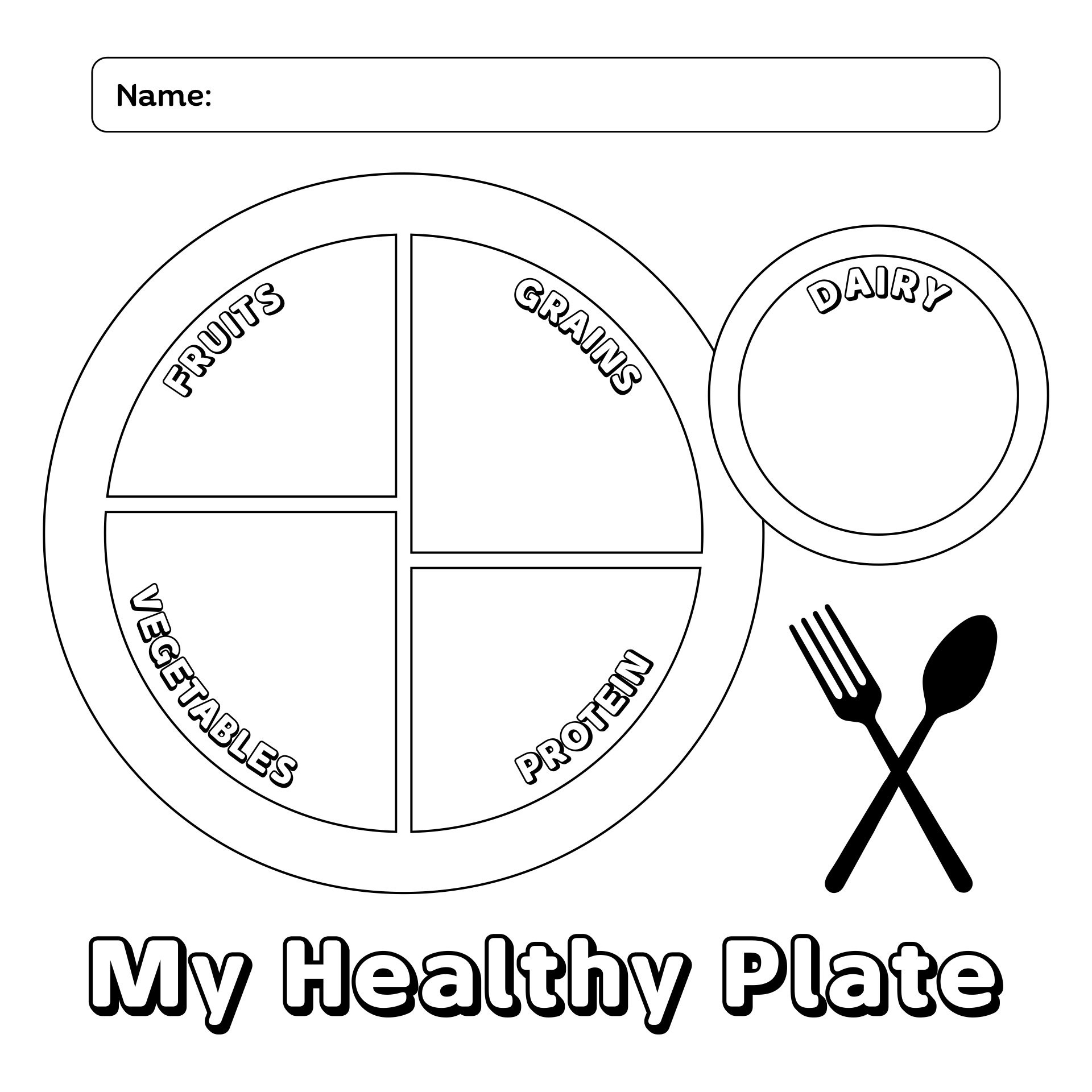 My Plate Activities For Kids for Free Printable My Plate Printable Worksheets