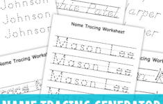 Name Tracing Generator - Make Free Name Tracing Worksheets in Free Printable Tracing Name Worksheets