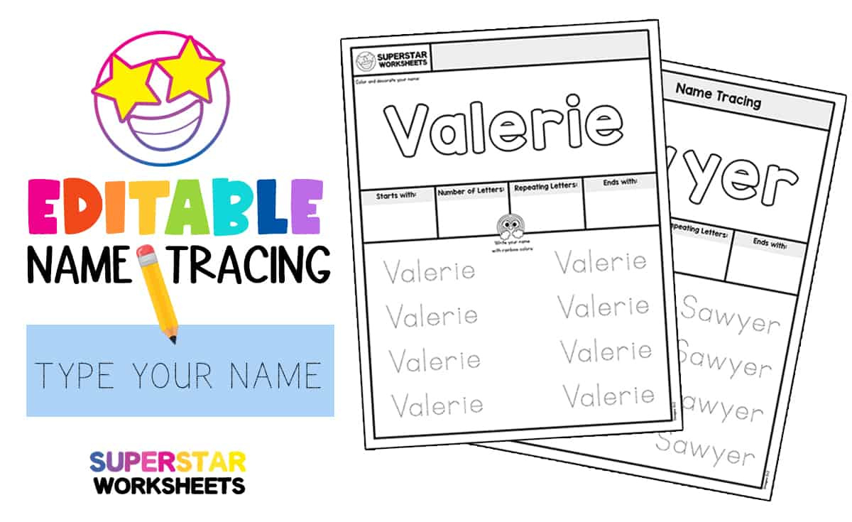 Name Tracing Worksheets - Superstar Worksheets pertaining to Free Printable Name Worksheets