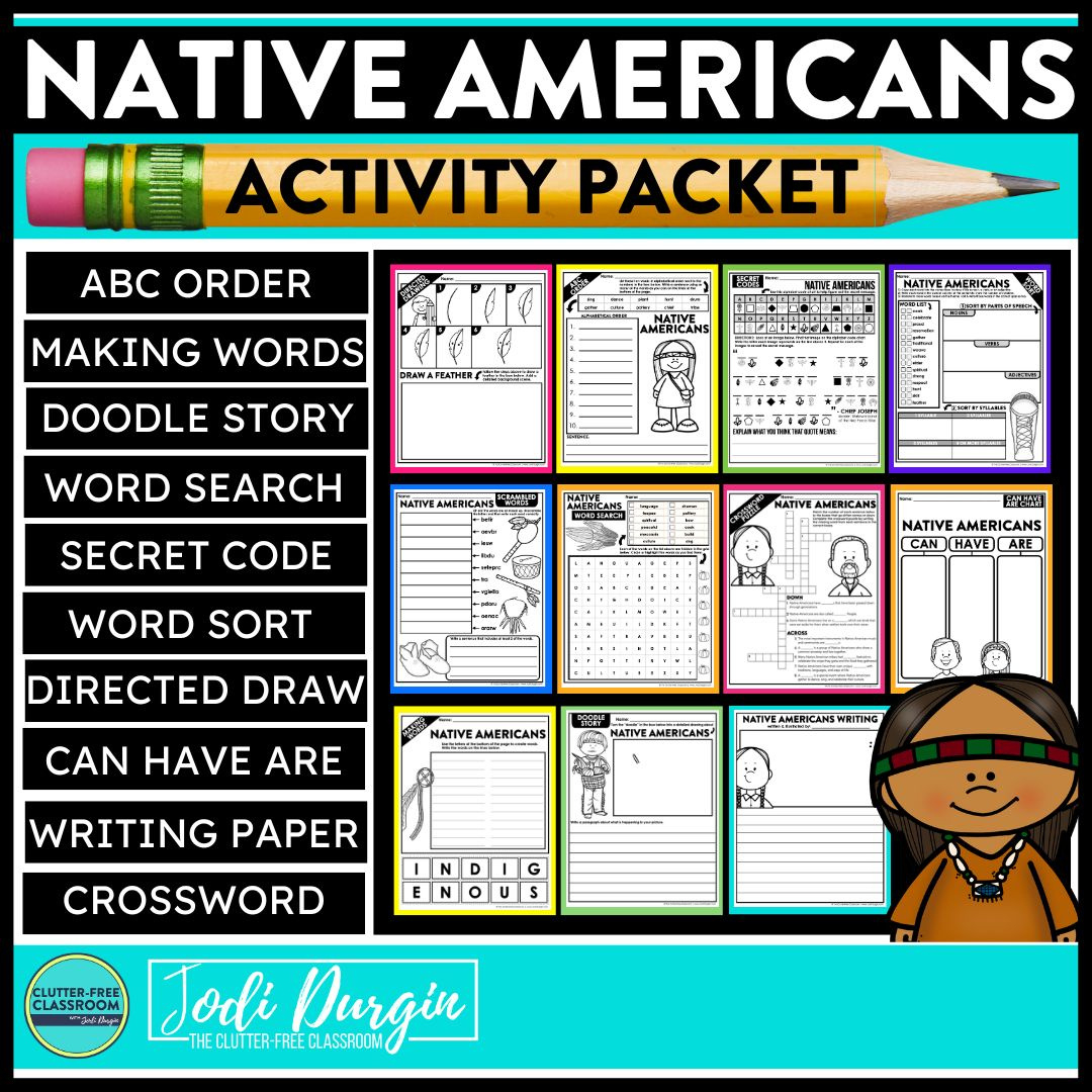 Native Americans Worksheets For Elementary Students In 2025 for Free Printable Native American Worksheets