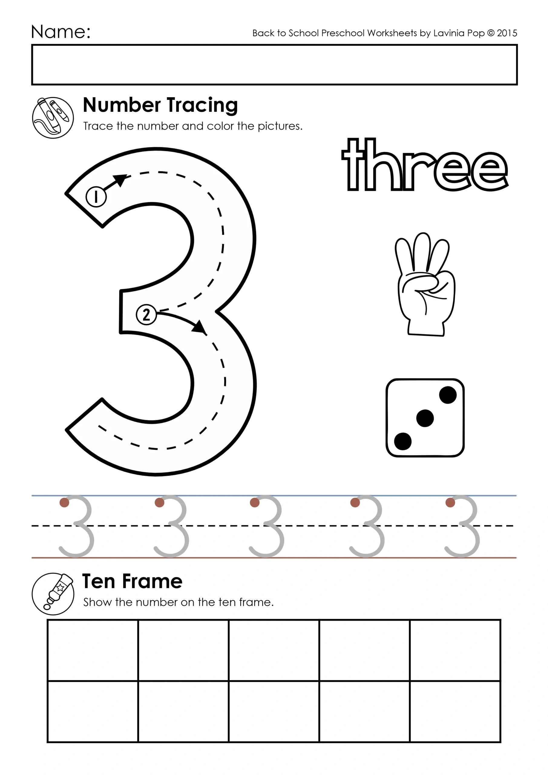 Number Tracing Practice Worksheets (0-10) | 11 Pages inside Free Printable Number Tracing Worksheets For Preschoolers