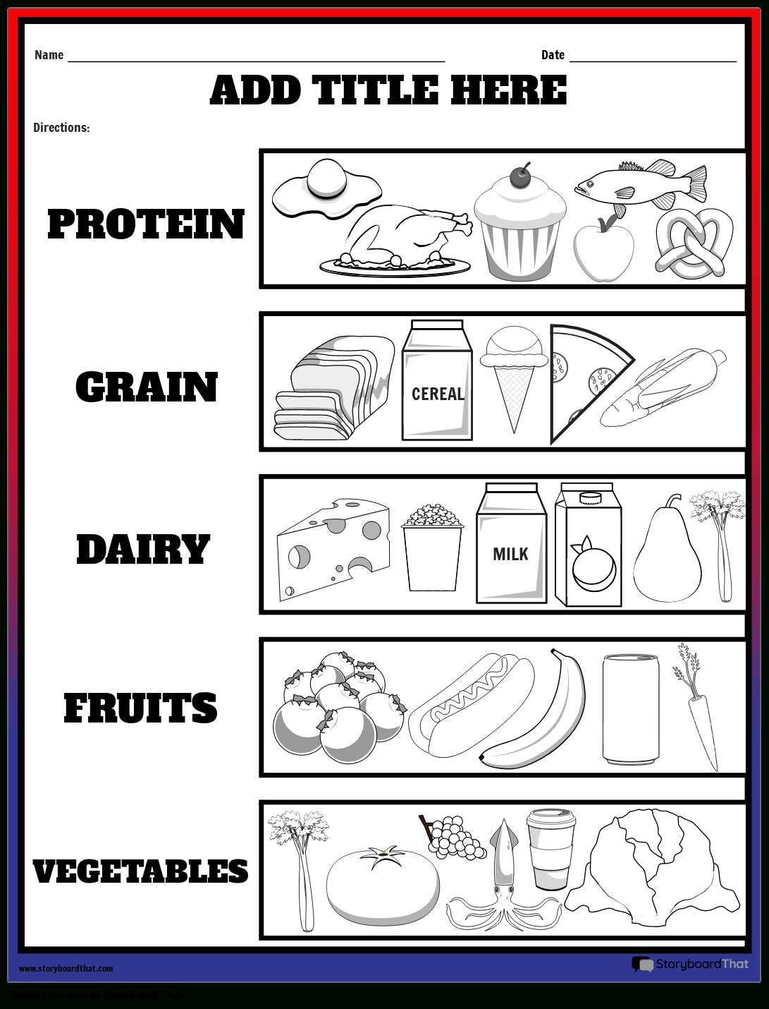 Nutrition Worksheets: Free Printable Ideas And Templates throughout Free Printable Healthy Food Worksheets