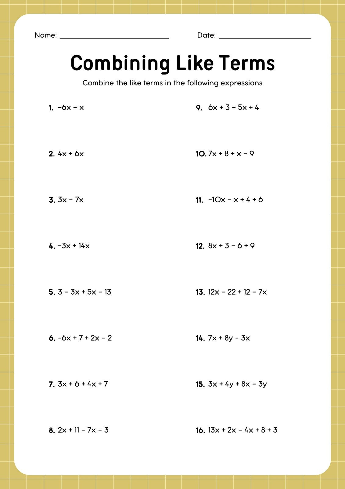 Page 2 - Free Printable 8Th Grade Math Worksheet Templates | Canva pertaining to Free Printable 8th Grade Math Worksheets