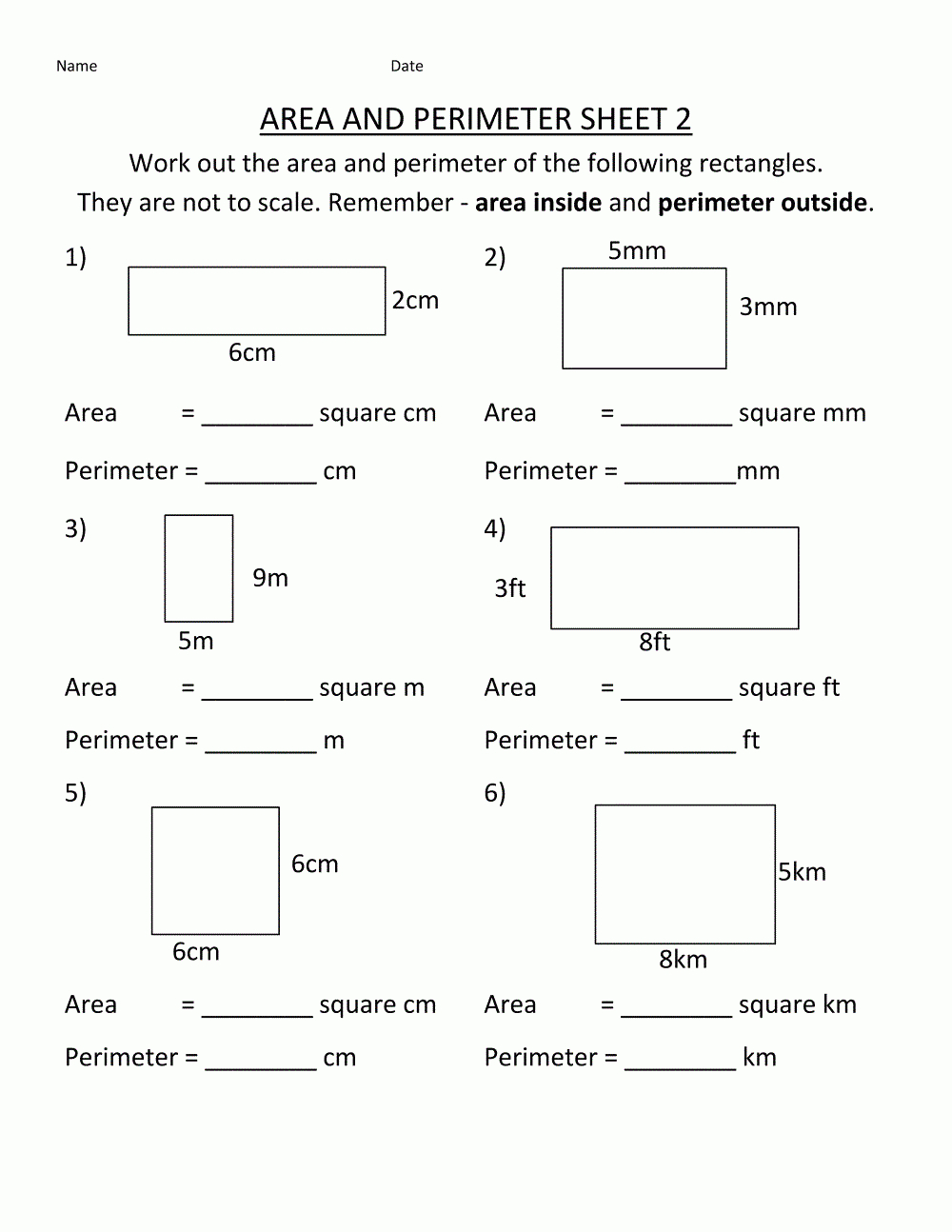 Perimeter Worksheets For Grade 5 - Google Search | Perimeter regarding Free Printable Perimeter Worksheets