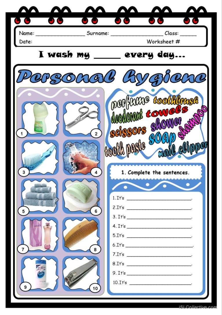 Personal Hygiene: English Esl Worksheets Pdf &amp;amp; Doc with Free Printable Hygiene Worksheets