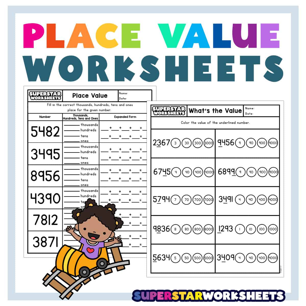 Place Value Worksheets - Superstar Worksheets with regard to Place Value Worksheets Printable Free