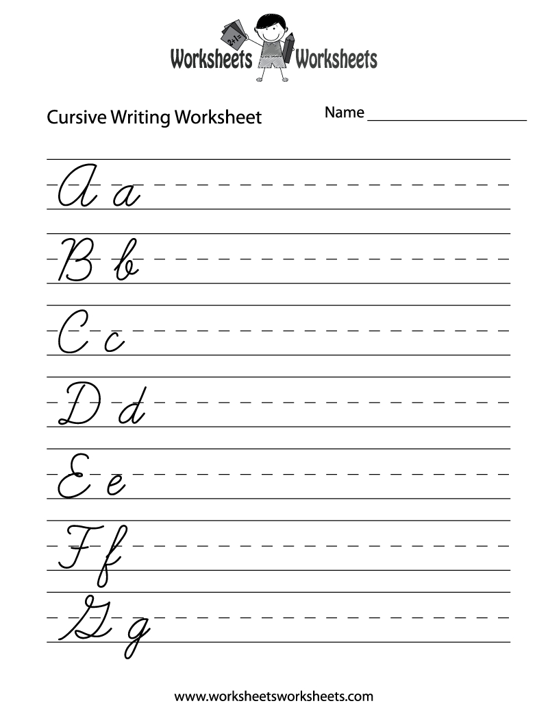 Practice Cursive Writing Worksheet | Worksheets Worksheets intended for Free Cursive Worksheets Printable