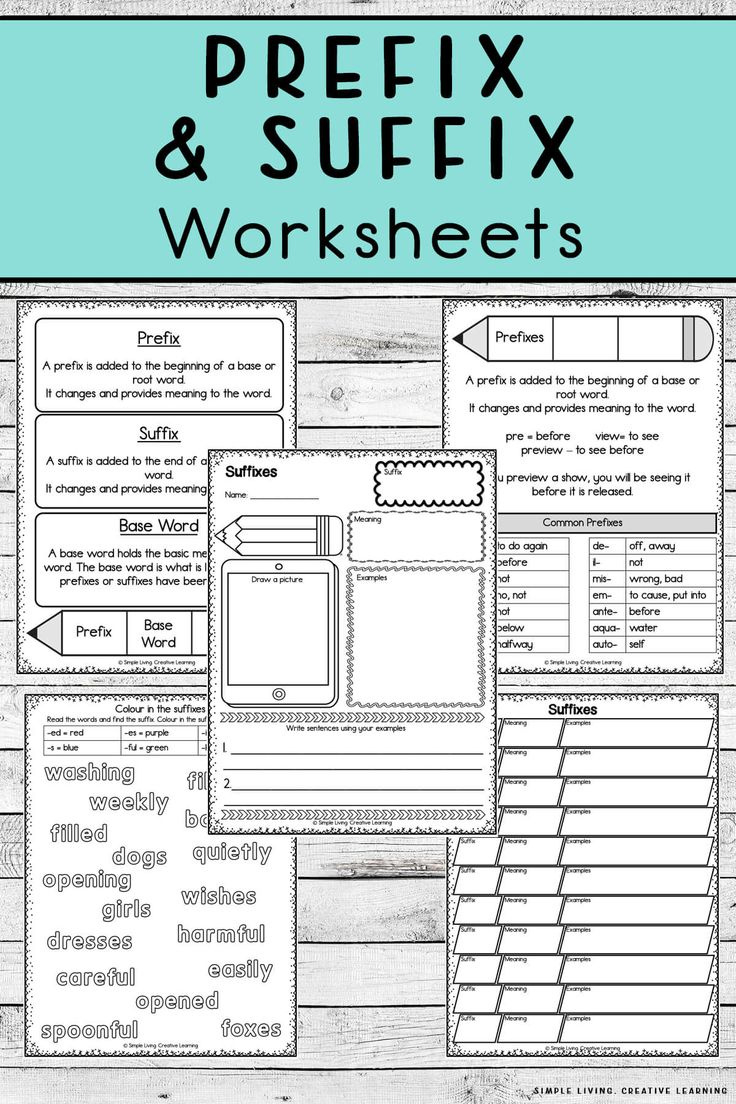 Prefix And Suffix Worksheets regarding Free Printable Prefix Worksheets