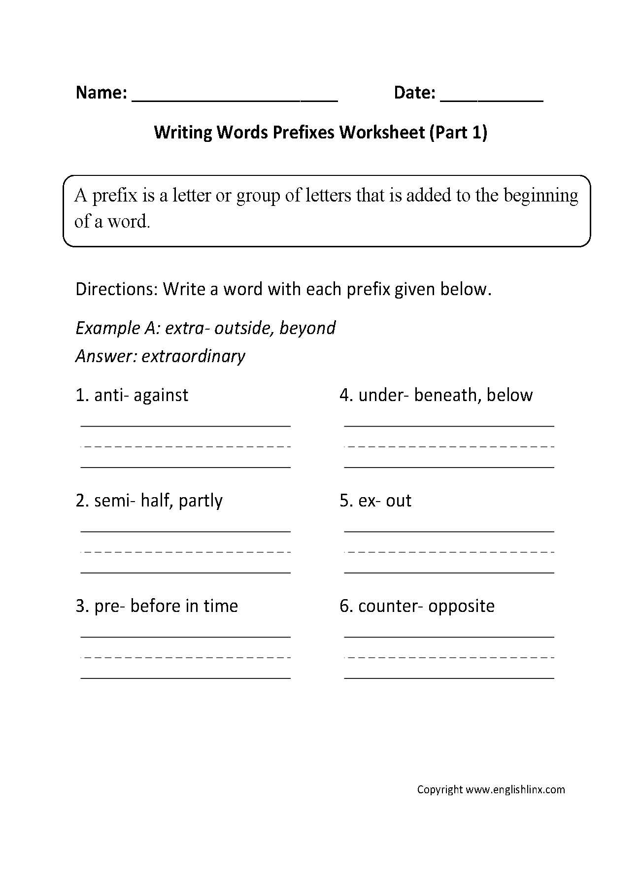 Prefixes Worksheets | Free Printable Prefix Practice within Free Printable Prefix Worksheets