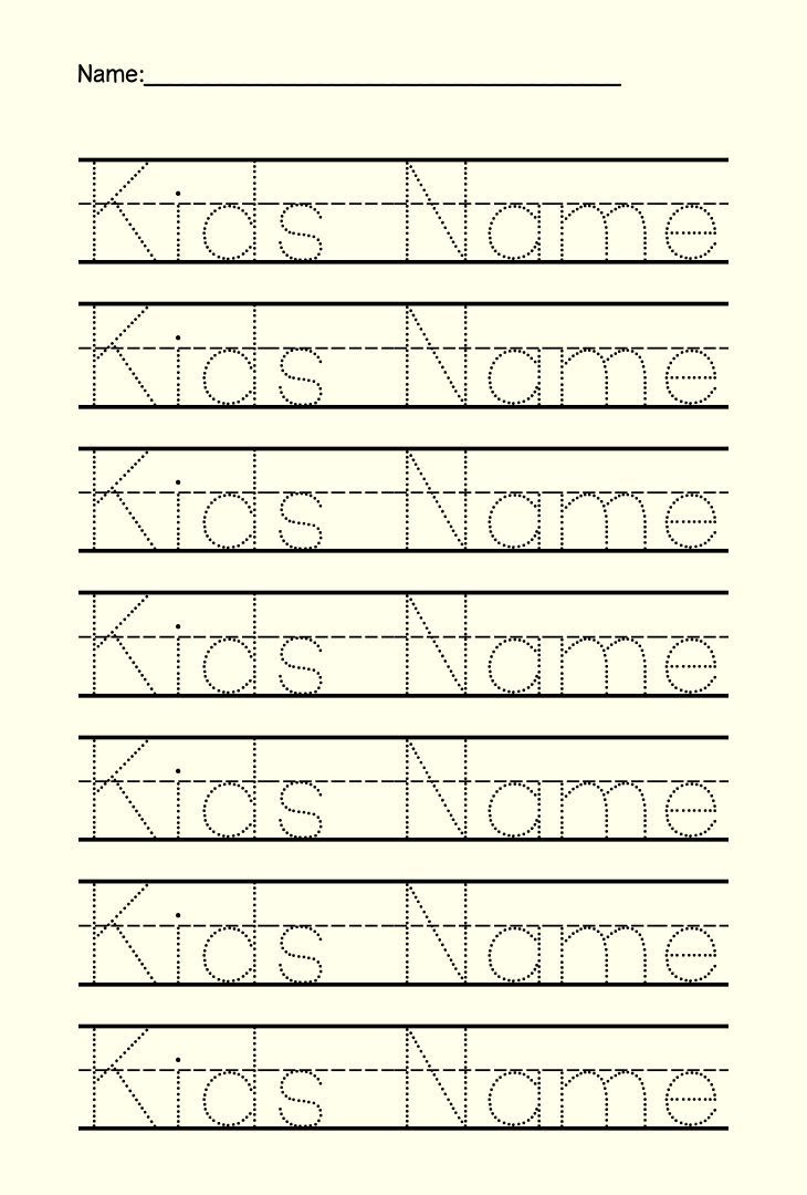 Preschool Name Tracing - 15 Free Pdf Printables | Printablee throughout Free Printable Name Tracing Worksheets