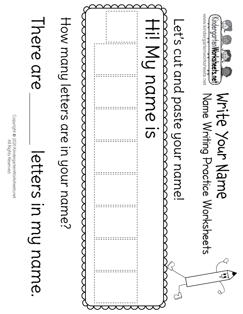 Printable Name Writing Practice Worksheet - Page 1 with Free Name Printable Worksheets