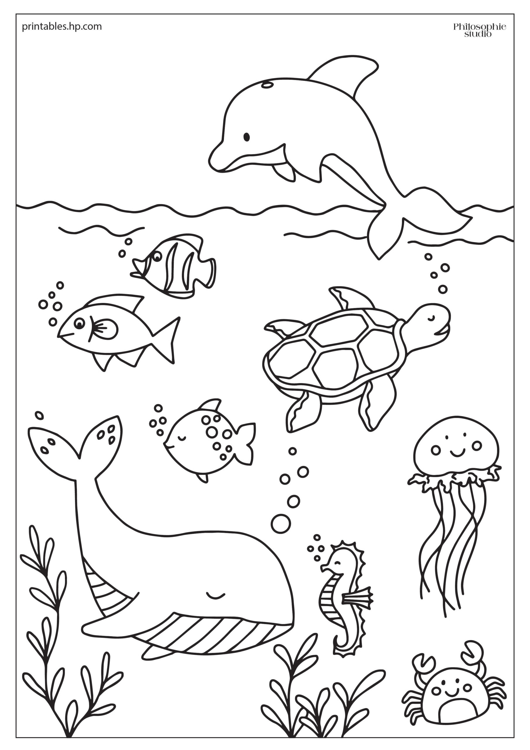 Printables - Free Coloring Pages &amp;amp; Learning Worksheets | Hp in Free Printable Under the Sea Worksheets