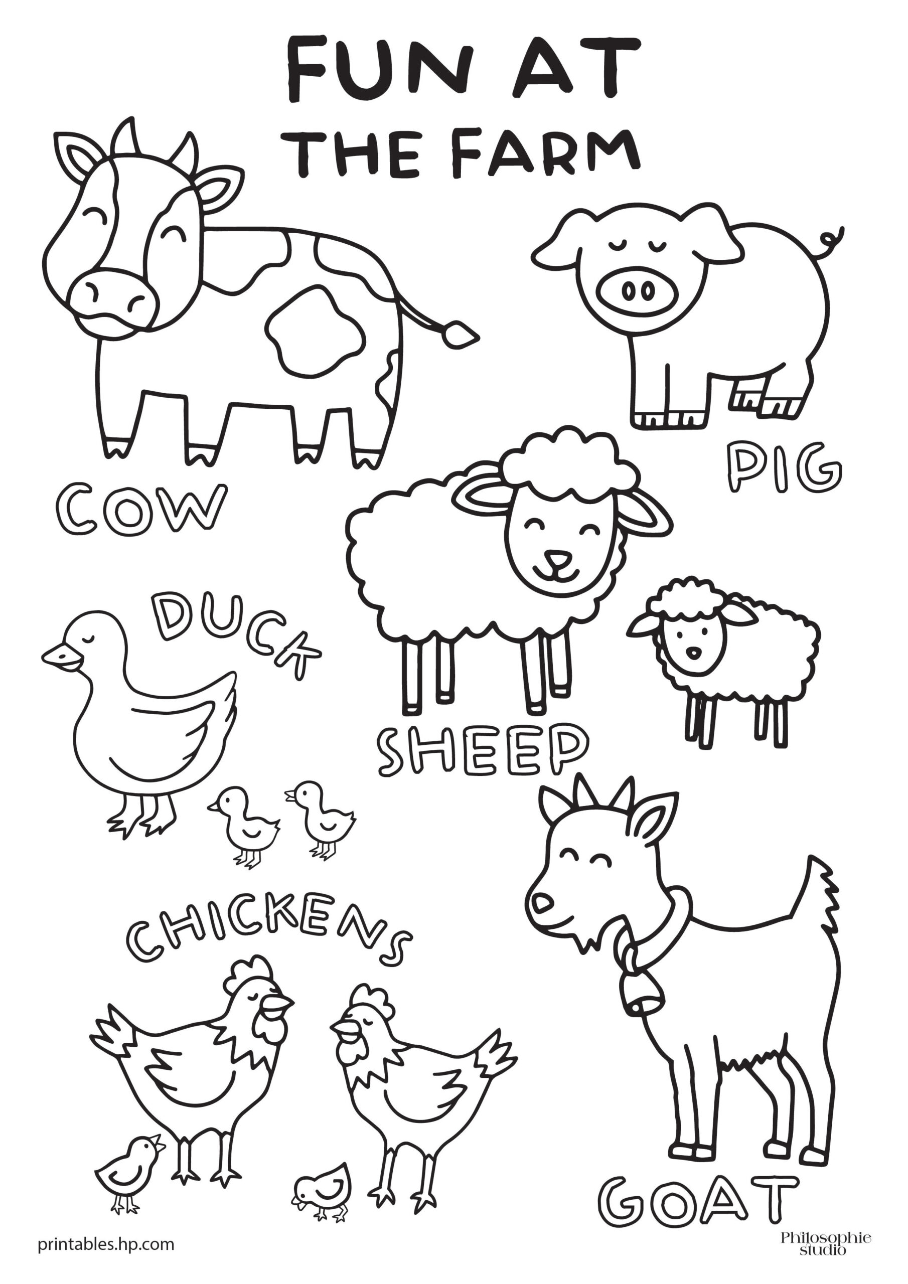Printables - Free Coloring Pages &amp;amp; Learning Worksheets | Hp pertaining to Free Printable Farm Worksheets For Preschoolers