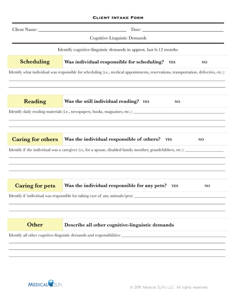 Reading Comprehension - Medical Slps - Worksheets Library intended for Aphasia Worksheets Free Printable