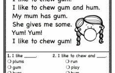Reading Worksheets | First Grade Reading Worksheets - Worksheets in Free Printable Reading Worksheets For 1st Grade