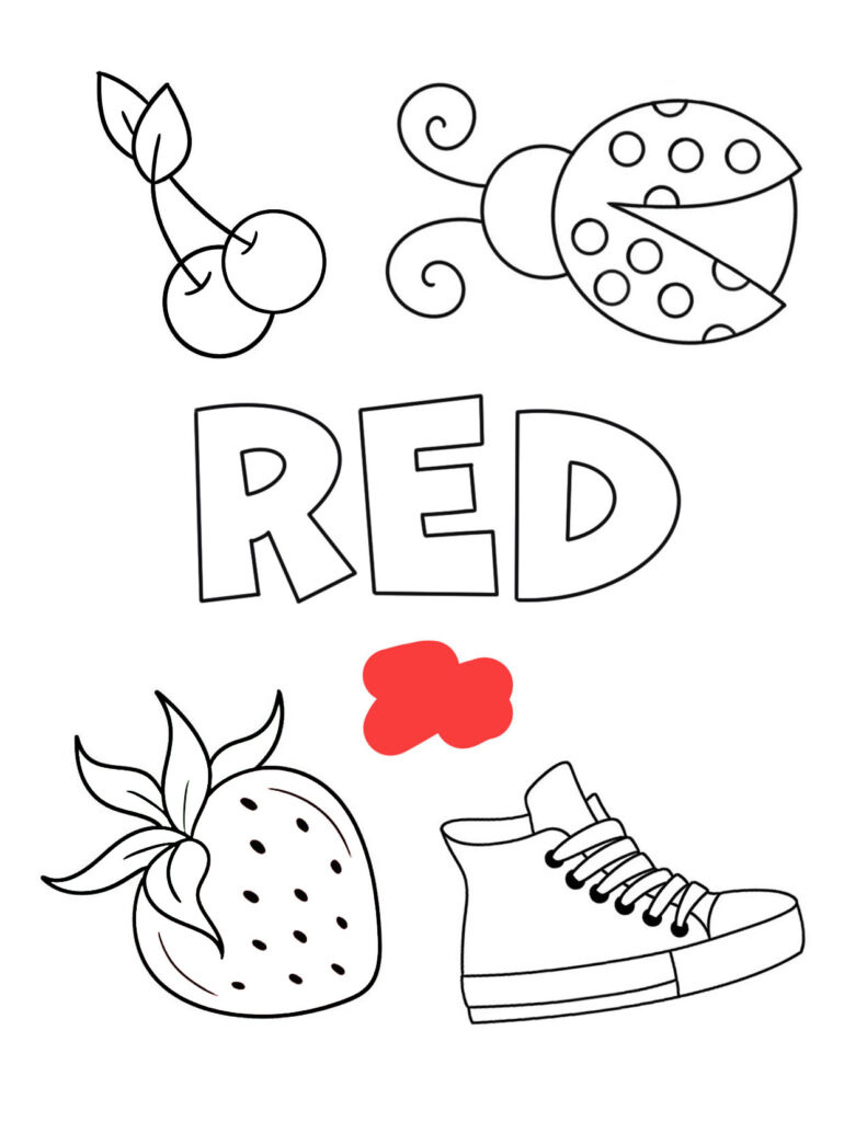 Red Color Activities And Worksheets For Preschool! ⋆ The Hollydog intended for Free Printable Color Red Worksheets