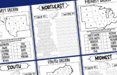 Regions Of The United States Worksheets - Kids Activity Zone with Free Printable Us Regions Worksheets