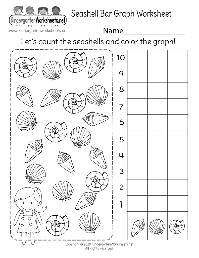 Seashell Bar Graph Worksheet - Free Printable, Digital, &amp;amp; Pdf in Free Printable Graphing Worksheets