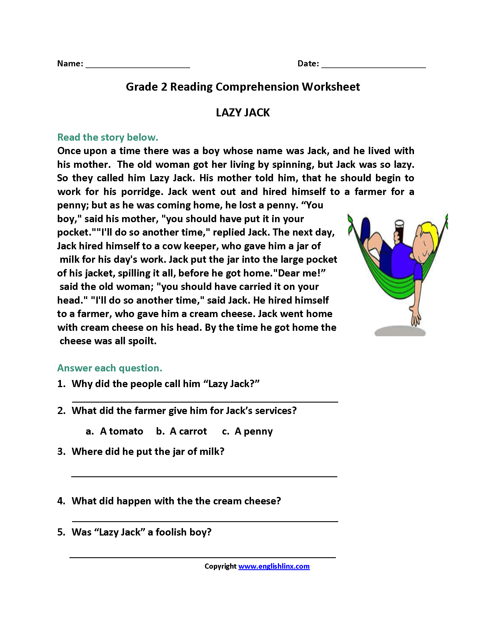 Second Grade Reading Worksheets | Improve Fluency And Vocabulary with regard to Free Printable Reading Worksheets For 2nd Grade