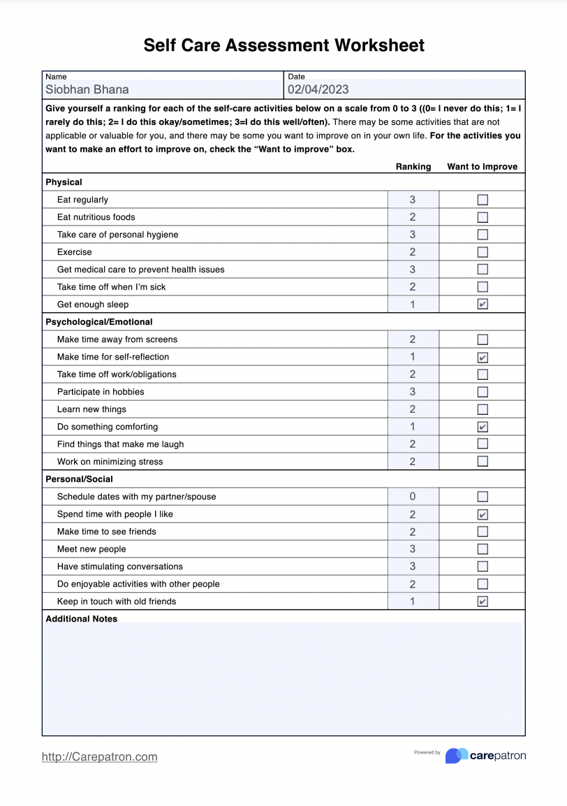 Self-Care Assessment Worksheet - Www4 - Worksheets Library with regard to Free Printable Self Care Assessment Worksheets