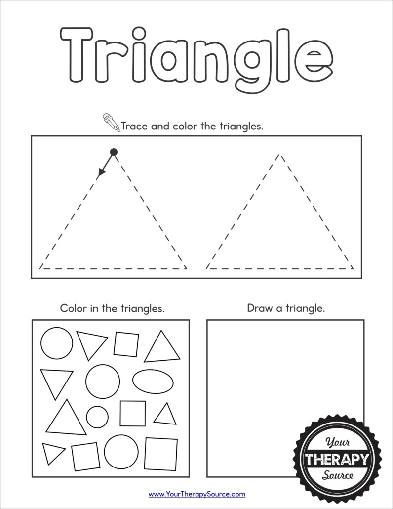 Shapes Worksheet Preschool - Free Printables - Your Therapy Source with Free Printable Preschool Worksheets Shapes